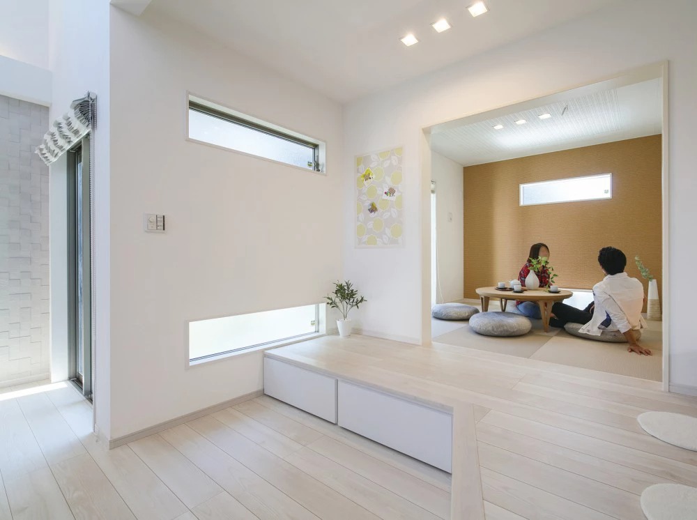 和室には琉球畳を使用することで、北欧モダンなインテリアにも違和感なく溶け込みます。