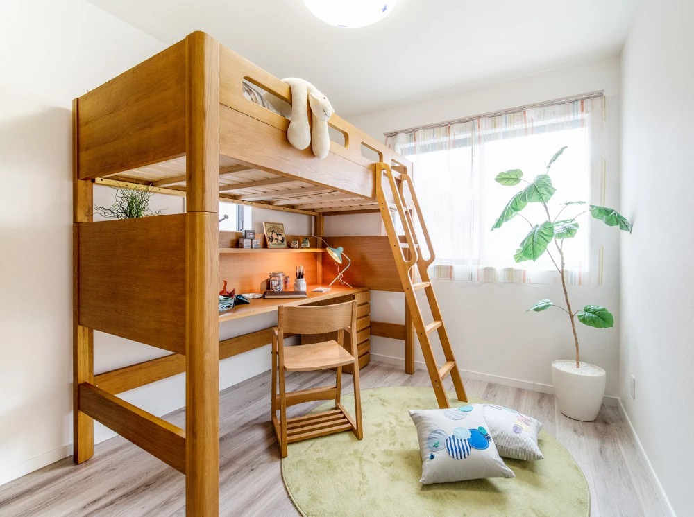 日当たりの良さが嬉しい子供部屋。